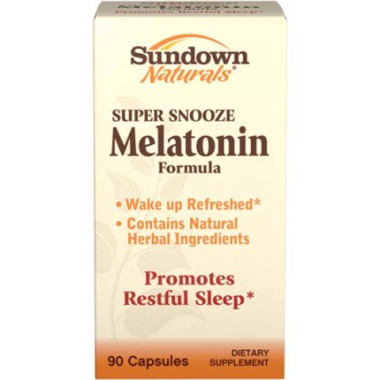Sundown Naturals Super Snooze Melatonin 90 Capsules